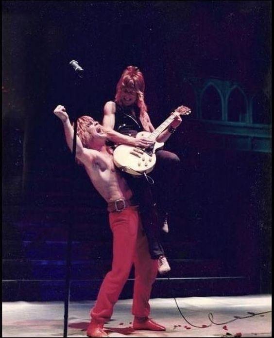 Ozzy Osbourne and Randy Rhoads